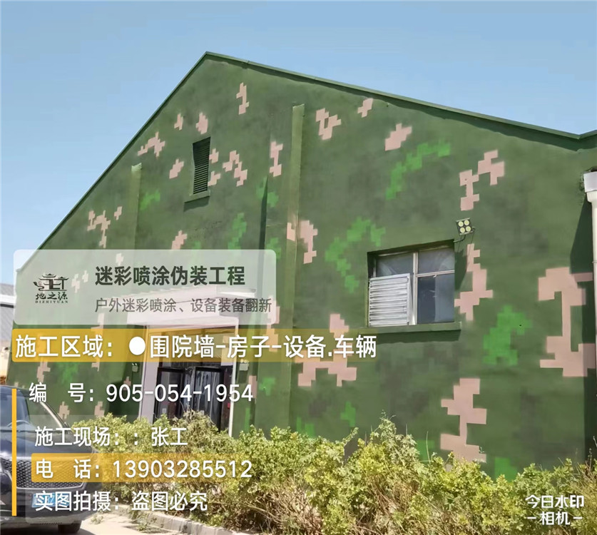 天津外墙数码迷彩漆施工报价清单（100㎡标准墙面测算）
